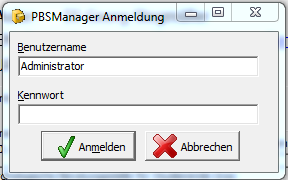 Login-Fenster