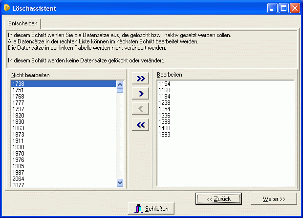 Schritt Entscheiden